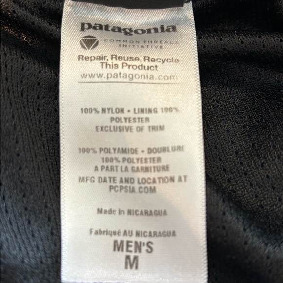 Patagonia Navy Elastic-Waist Men's Swim Trunks - Picture 6 of 6